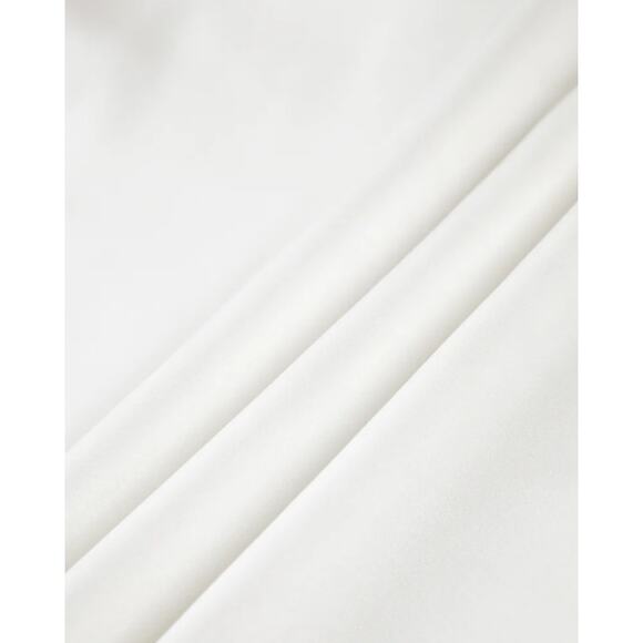 Two Tone Satin Tied Zippered Top | Size 4 | Commense - Picture 4 of 5